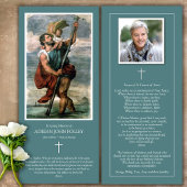 Memorial St Christopher Begrafenis Dank u kaart