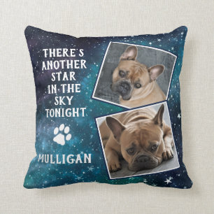 Memorial - Star Dog Pet Photo - Pet Sympathie Kussen