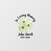 Memorial sticker for car window (Vel)