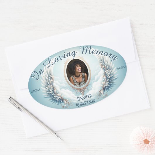 Memorial Sticker - Foto toevoegen (Envelop)