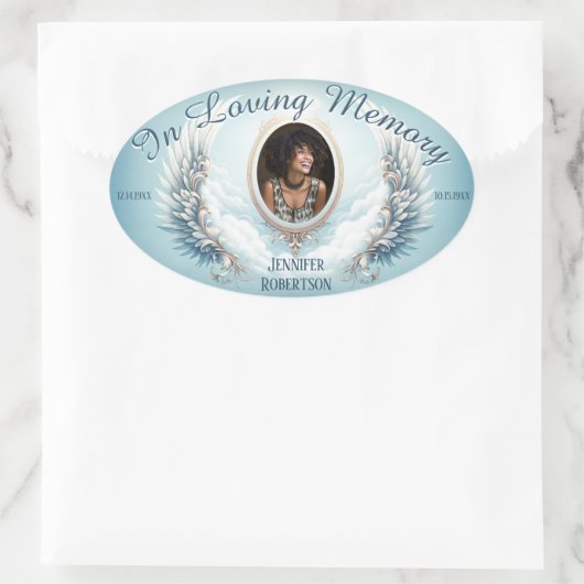 Memorial Sticker - Foto toevoegen (Tas)