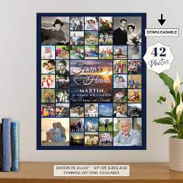 Memorial Sunset 42 Foto FOREVER IN ONZE HARTS Poster