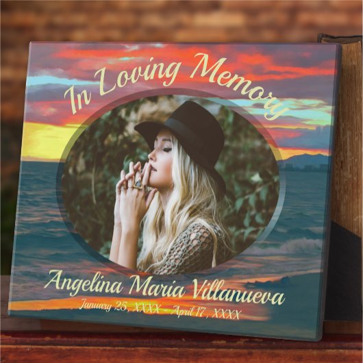 Memorial Sunset Day 1490 Fotoplaat