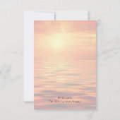 Memorial Sunset Ocean Horizon Bedankkaart (Achterkant)