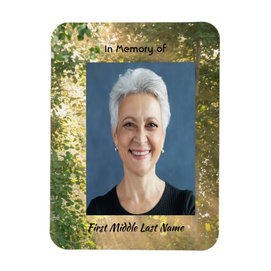 Memorial Sunshine Golden Forest Magneet (Verticaal)