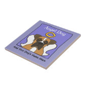 Memorial Sweet Boxer Dog Angel Tegeltje (Zijkant)