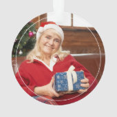 Memorial Sympathia Foto Wings Heart Ornament (achterkant)