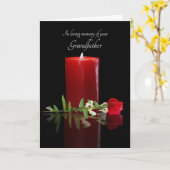 Memorial Sympathie grootvader of grootvader Kaart (Gele Bloem)