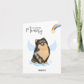 Memorial Sympathie van Pommeren bij de Dog Angel Kaart (Voorkant)