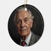 Memorial Sympathy Aangepaste foto en tekst Keramisch Ornament (Links)