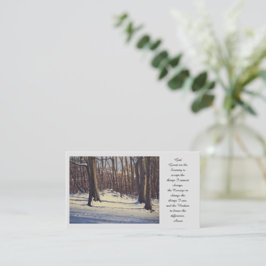 Memorial Sympathy Afbeelding Prayer Kaart Visitekaartje (Staand voorkant)