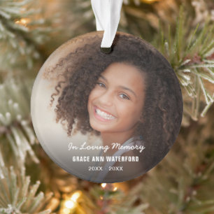 Memorial Sympathy Foto Keepomwille Ornament