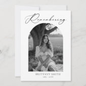 Memorial Sympathy Prayer Funeral Remembrance Cards (Voorkant)