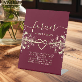  Memorial Table Pedestal Sign Reclamebord Met Voetstuk