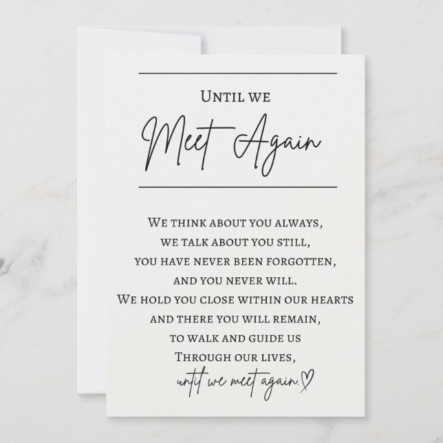 Memorial Table Signage voor bruiloft (Voorkant)