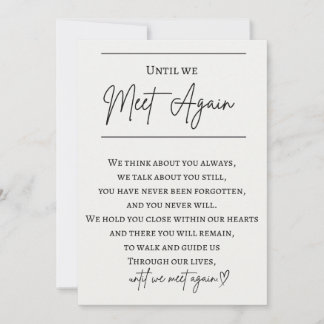 Memorial Table Signage voor bruiloft