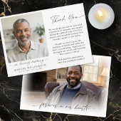 Memorial Thank You 2 Photo In Loving Memory Script Bedankkaart