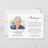 Memorial Thank You Photo In Loving Memory Bedankkaart (Voorkant)