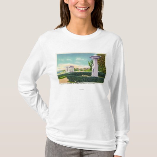Memorial the Mayflower Women, Portico Uitzicht T-shirt (Voorkant)