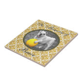 Memorial Tile for dog Tegeltje (Zijkant)