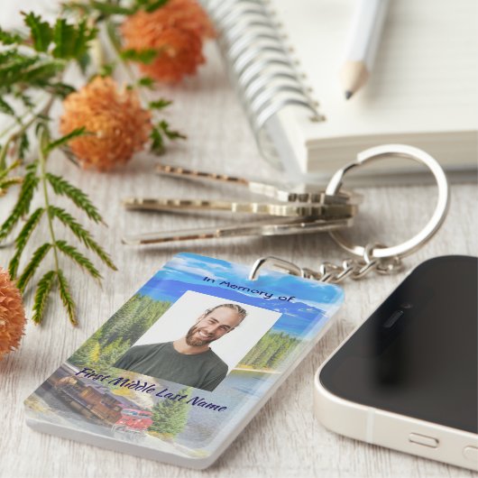  Memorial Train Rail Tram Railway Sleutelhanger (Voorkant Rechts)