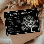Memorial Tree | Funeral in Loving Memory Kaart