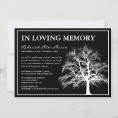 Memorial Tree | Funeral in Loving Memory Kaart (Voorkant)