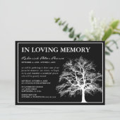Memorial Tree | Funeral in Loving Memory Kaart (Staand voorkant)