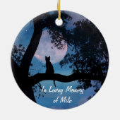 Memorial Tribution for Cat Keramisch Ornament (Achterkant)