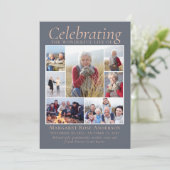 Memorial Tribution Photo Collage Keepomwille Bedankkaart (Staand voorkant)