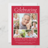 Memorial Tribution Photo Collage Keepomwille Dank  Bedankkaart (Voorkant)