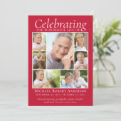 Memorial Tribution Photo Collage Keepomwille Dank  Bedankkaart (Staand voorkant)