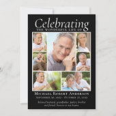 Memorial Tribution Photo Collage Keepomwille Dank  Bedankkaart (Voorkant)