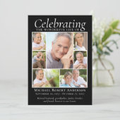 Memorial Tribution Photo Collage Keepomwille Dank  Bedankkaart (Staand voorkant)