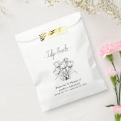 Memorial Tulip Seed begrafenis Bedankzakje (Gezegeld)