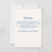 Memorial US Flag Photo Veteran Funeral Patriotic Bedankkaart (Achterkant)