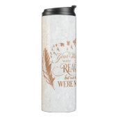 Memorial Uw vleugels waren klaar gepersonaliseerde Thermosbeker (Gedraaid links)