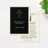 Memorial van de katholieke begrafenis Prayer Visitekaartje (Bureau)