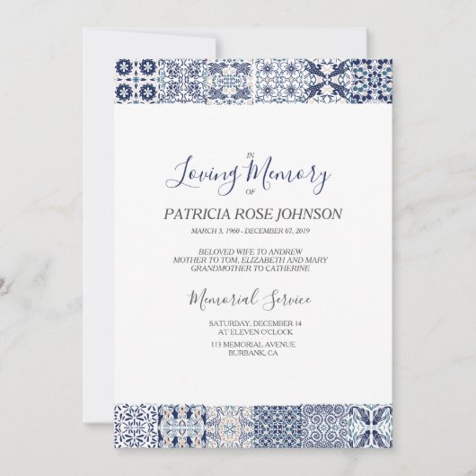 Memorial van het Japanse Quilt Pattern Kaart (Voorkant)