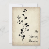 Memorial van Leafy Vine Design Kaart (Voorkant)