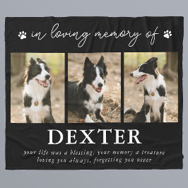 Memorial van Modern Pet Loss Fleece Deken