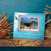 Memorial van Shepherd Pet met jouw foto Fotoplaat (Zijkant)