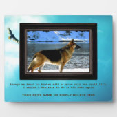 Memorial van Shepherd Pet met jouw foto Fotoplaat (Voorkant)