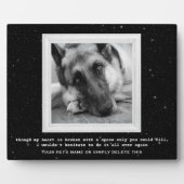 Memorial van Shepherd Pet met jouw foto Fotoplaat (Voorkant)
