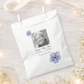 Memorial Vergeet me niet begrafenis gunsttas Bedankzakje (Geknipt)