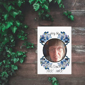 Memorial Vergeet me niet bloemrijke fotoprogramma Aankondiging