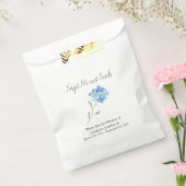 Memorial Vergeet me-niet zaad begrafenis Bedankzakje (Gezegeld)