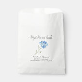 Memorial Vergeet me-niet zaad begrafenis Bedankzakje (Voorkant)