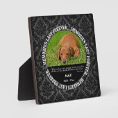 Memorial - Verlies van honden - Aangepaste foto/na Fotoplaat (Voorkant)