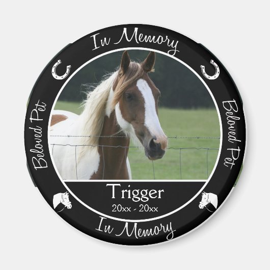 Memorial - Verlies van paarden - Aangepaste foto/n Magneet (Voorkant)